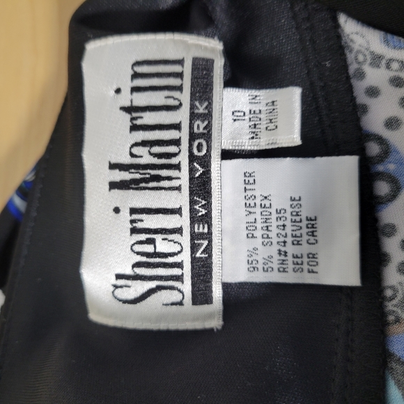 Womans Sheri Martin Tank Dress Handkerchief Hem Padded Cups Size 10 - Picture 4 of 6